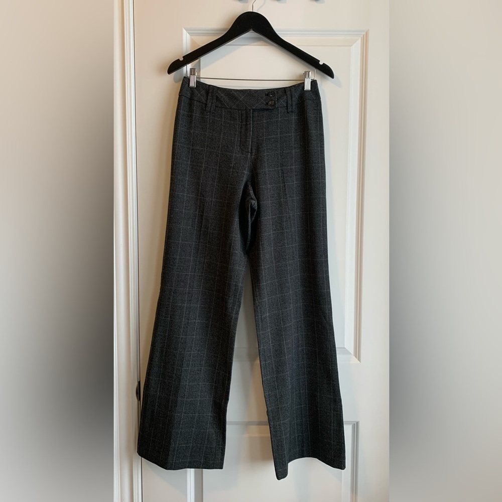 Dalia‎ Collection Charcoal Checkered Trousers - Size 4